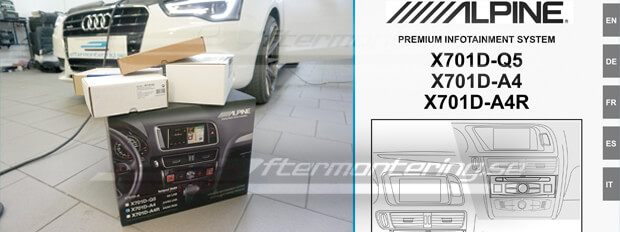 Installera X701D-A4 Audi A5 2013